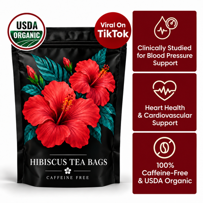 Neblios Hibiscus Tea — Lower Your Blood Pressure Naturally, Backed by 100+ Clinical Studies