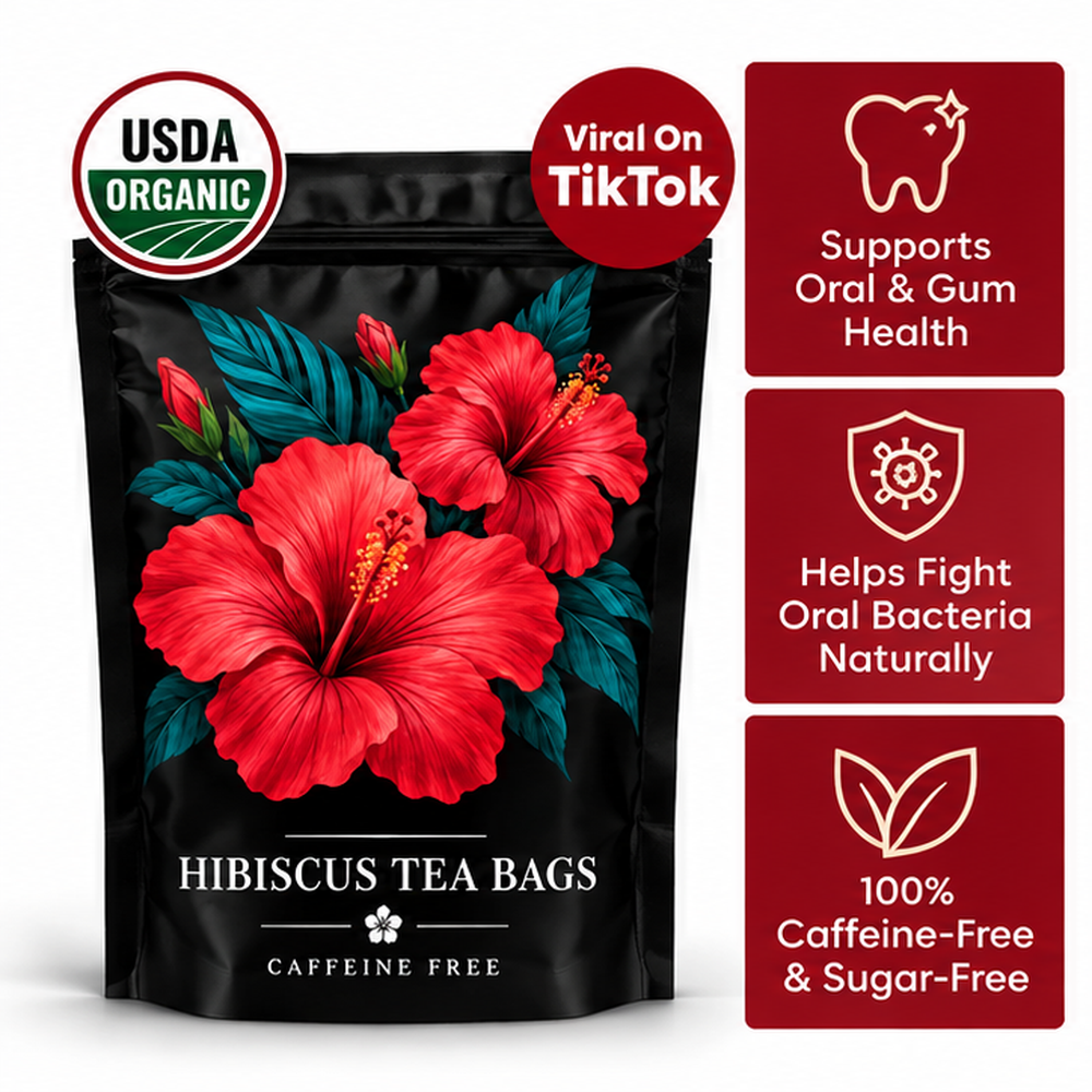 Neblios Organic Hibiscus Tea for Oral Health
