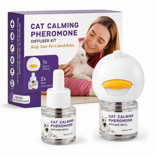 Neblios™ Cat Calming Diffuser Kit – 2026 Upgraded Pheromone Technology for Reducing Stress, Spraying, Scratching & Anxiety in Cats, Support Calm Behavior