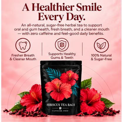 Neblios Organic Hibiscus Tea for Oral Health