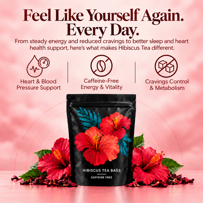 Neblios Hibiscus Tea — Lower Your Blood Pressure Naturally, Backed by 100+ Clinical Studies