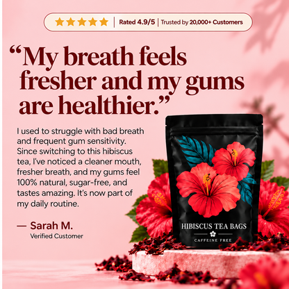 Neblios Organic Hibiscus Tea for Oral Health