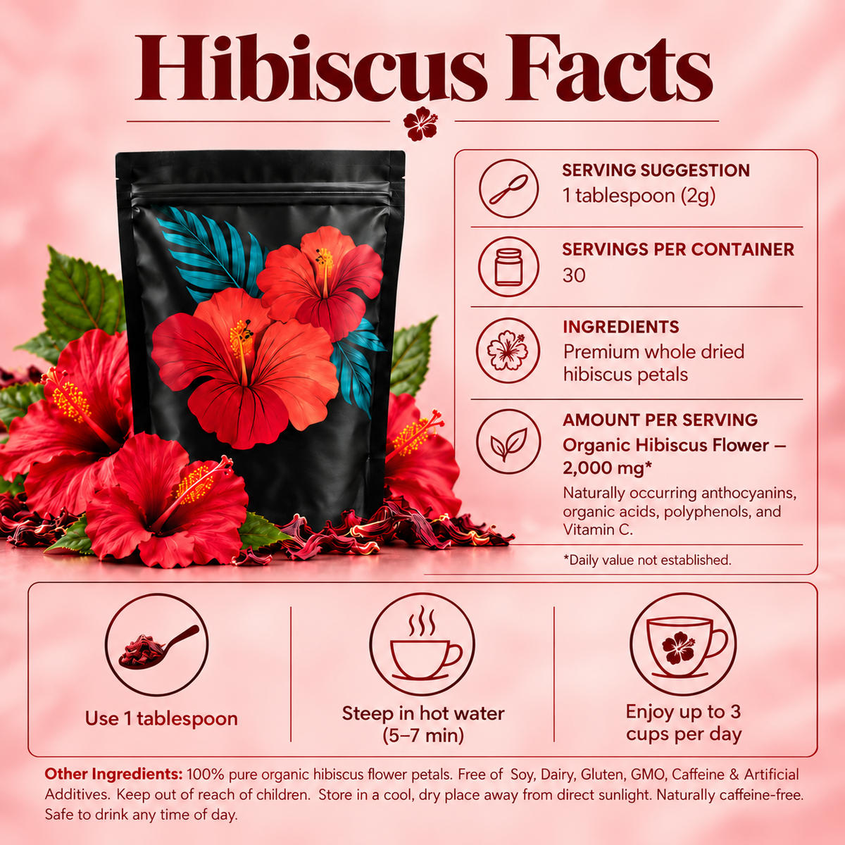 Neblios Organic Hibiscus Tea Bags
