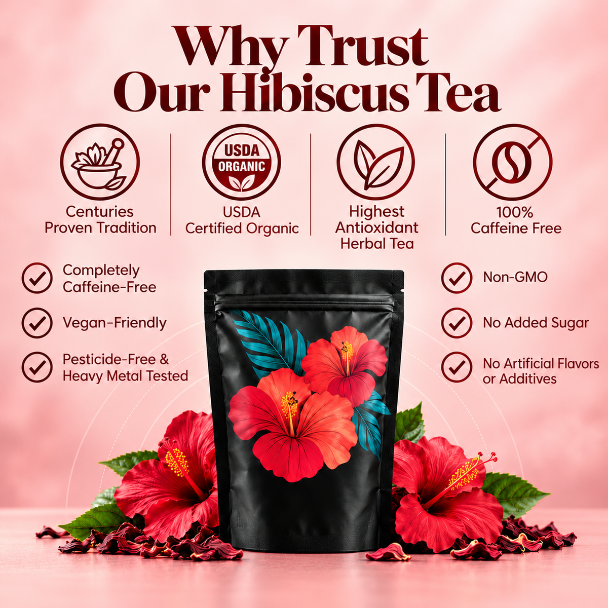 Neblios Organic Hibiscus Tea Bags