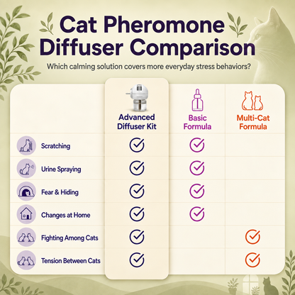 Neblios™ Cat Calming Diffuser Kit – 2026 Upgraded Pheromone Technology for Reducing Stress, Spraying, Scratching & Anxiety in Cats, Support Calm Behavior