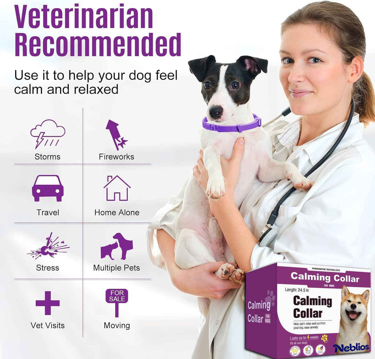 Neblios Calming Collar for Dogs