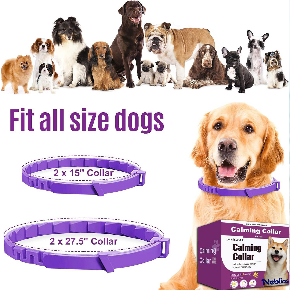 Neblios Calming Collar for Dogs
